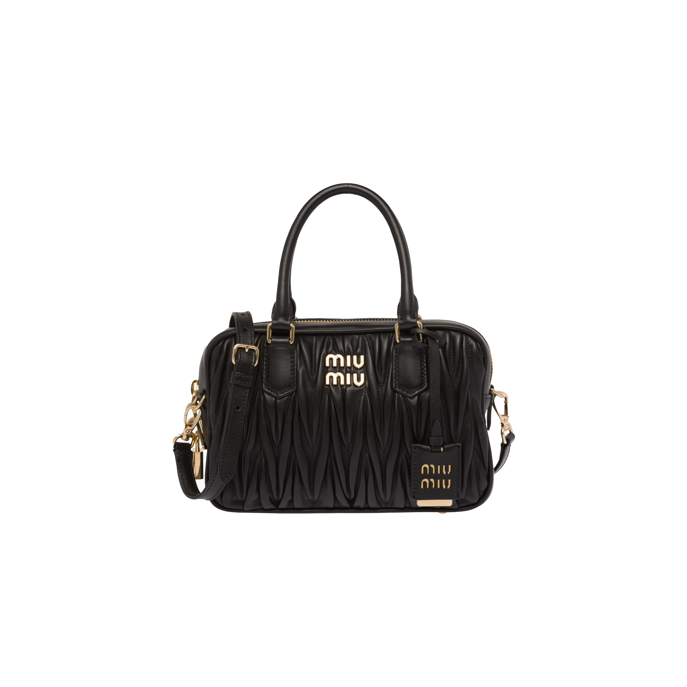 MIU MIU ARCADIE MATELASSÉ NAPPA LEATHER BAG 5BB123 (19*13*6cm)